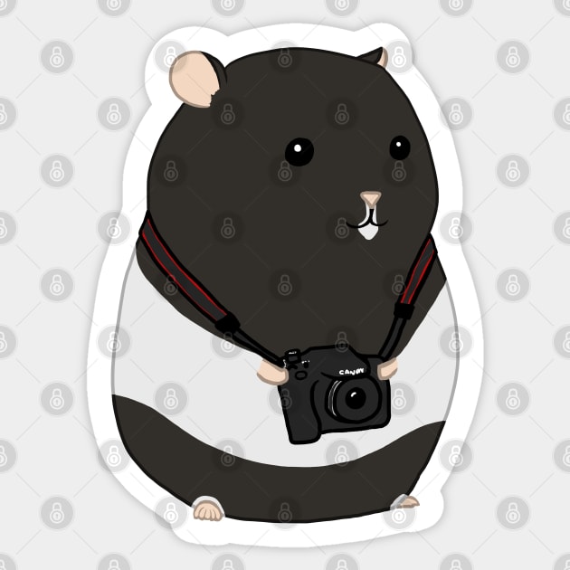 Hamster Photographer Sticker by Kristal Stittle